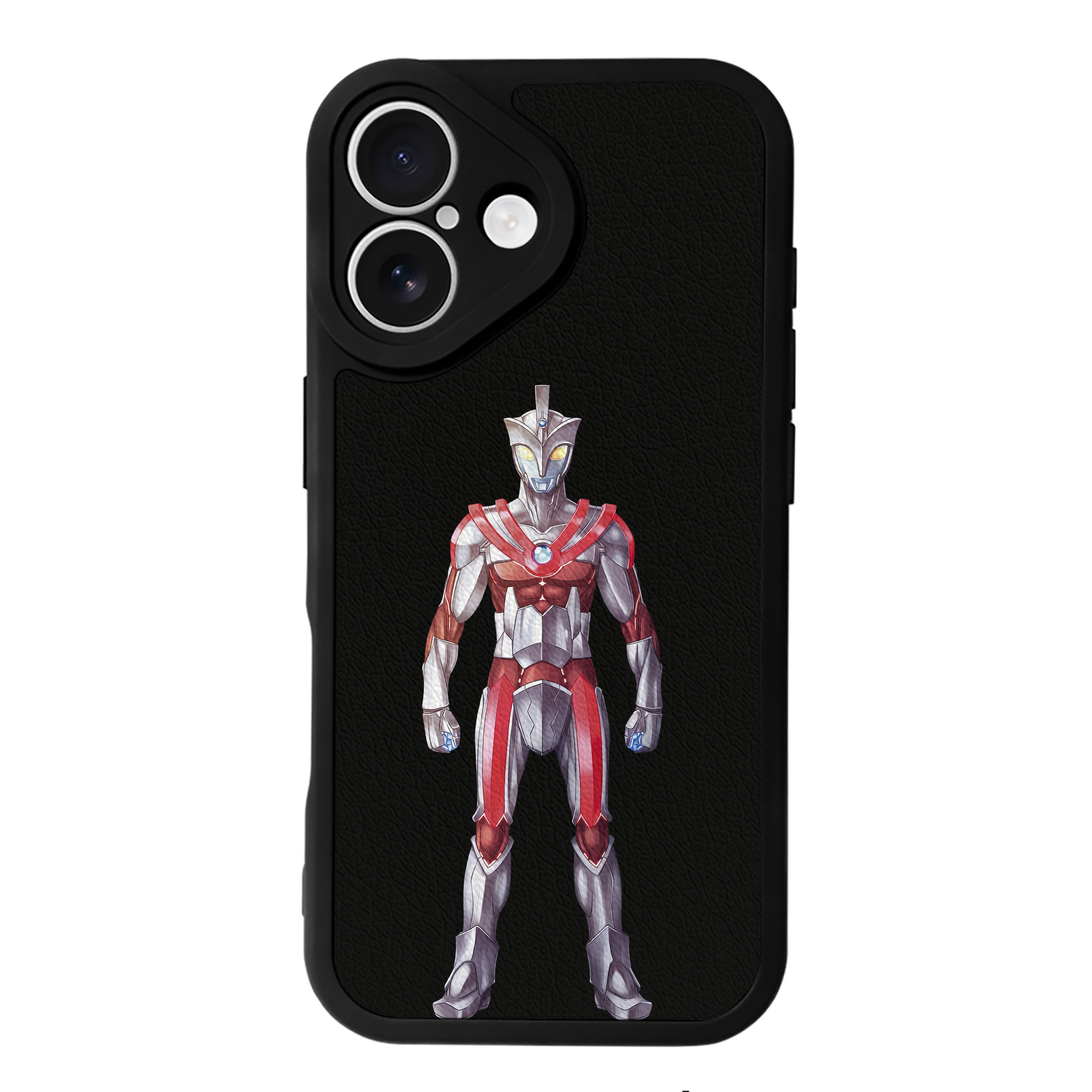 （画像用） ウルトラマン Ultraman 【iPhone 16シリーズ対応】シリコンスマホケース（レザー調） 材質：シリコン